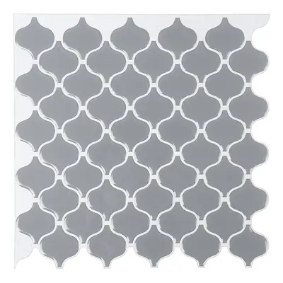 (Grey) DIY 3D Self Adhesive Wall Tile Sticker Vinyl Home Kitchen Bathroom Decal Decoration