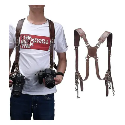 Camera Strap Leather Dslr Strap Double Shoulder Strap Photography Accessories Came