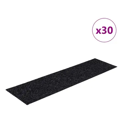 (black, x cm) vidaXL Self-adhesive Stair Mats Decoration Stair Protector Anti-slip Stair Rug