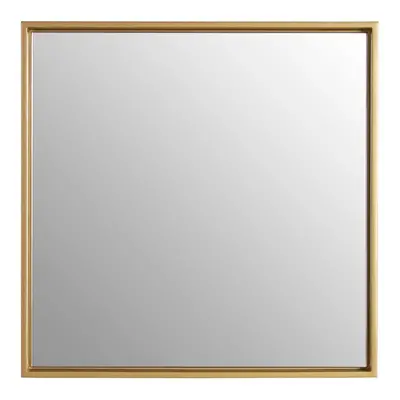 Premier Housewares Wall Mirror Bathroom / Bedroom / Hallway Wall Mounted Small Gold Mirrors / Sq