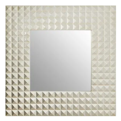 Premier Housewares Champagne Finish 3D Geometric Wall Mirror