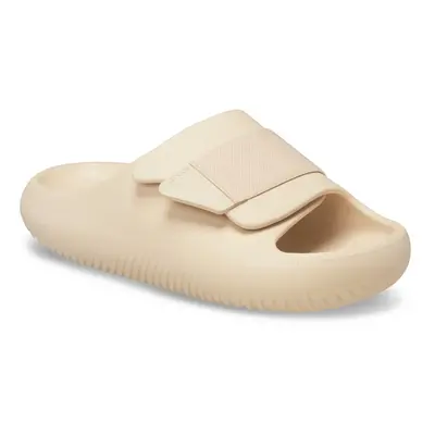 (Brown, (Adults')) Crocs Mellow Luxe Slide Thermoplastic Shitake Slides