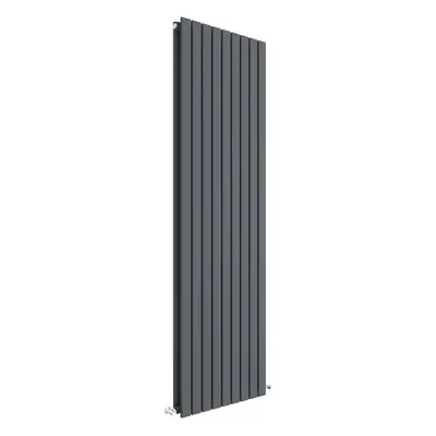 Square Vertical Double Panel Radiator - 1800mm x 528mm - BTU - Anthracite