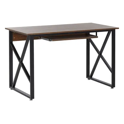 Home Office Desk Dark Wood DARBY