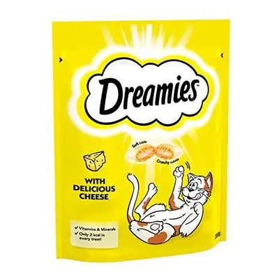 Dreamies Mega Pack Cat Treats, Tasty Snacks with Delicious Cheese, Pouches of g