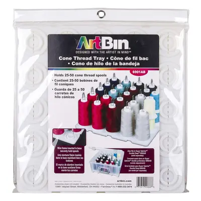 ArtBin 6901AB Cone Thread Tray Sewing & Embroidery Serger Cone Thread Spool Assortment Organizer