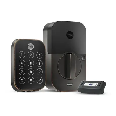 Yale Assure Lock Touch with ZWave KeyFree Fingerprint Smart Lock in Bronze