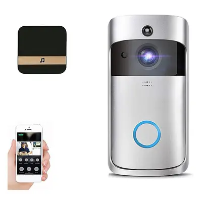 (Doorbell+Ring Chime) (Doorbell+Ring Chime) Wireless WiFi Video Doorbell Camera Ring Door Bell V