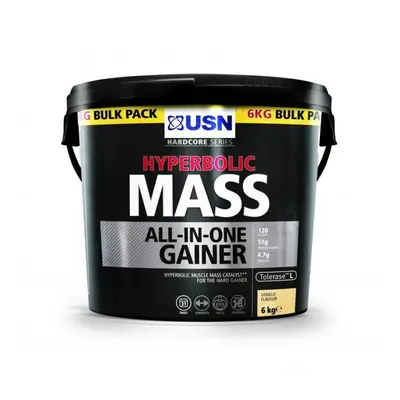 (Vanilla) USN Hyperbolic Muscle Mass All-In-One Muscle Gaining Growth Protein Powder - 6kg