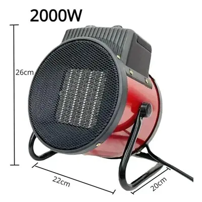 (red) 2000w Portable Industrial Electric Heater 200v Thermostat Air Warmer Radiator Room Fast He