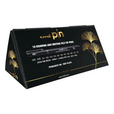 PIN Black Felt Tip Pen Fineliners, Water and Fade-Resistant Ink, Ideal for Architects, Sketching