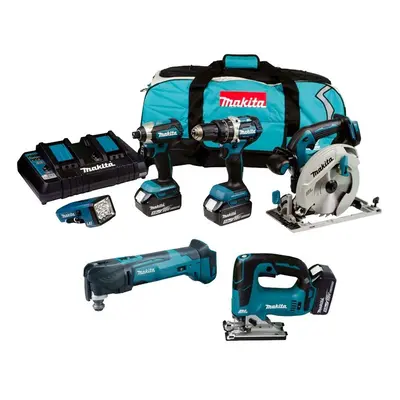 Makita DLX 18v Brushless Piece LXT Multi Tool Kit Cordless Lithium LXT 3x5.0ah