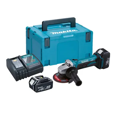 Makita DGA452RMJ 18v 4.5" 115mm Angle Grinder Lithium Ion + x 4.0ah Batteries