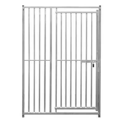 Dog Run Panels With Door Galvanised Steel Pen Fence 1.8m x 1.5m