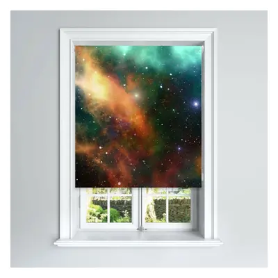 (120 cm Width x cm Drop) Lister Cartwright Galactic Galaxy Design Blackout Roller Blinds Windows