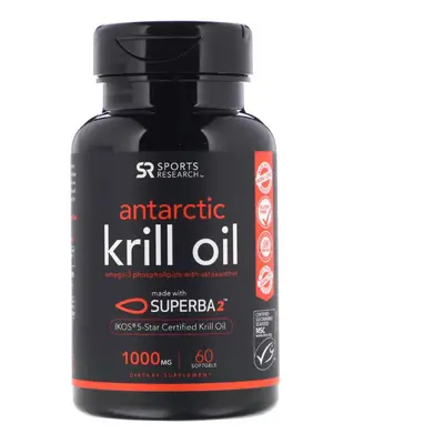 Sports Research, Antarctic Krill Oil with Astaxanthin, softgels