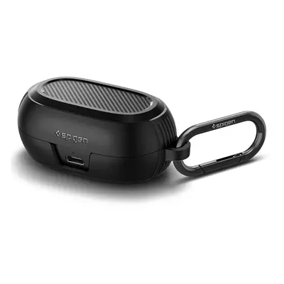 Spigen Rugged Armor Designed for Jabra Elite Pro/Elite Active Case with Keychain - Matte Black