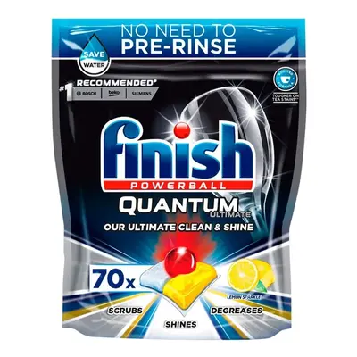 Finish Powerball Quantum Ultimate Dishwasher Tablets Lemon - Tabs