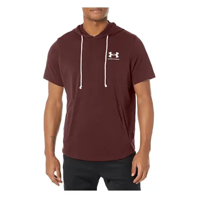 Under Armour mens Rival Terry Short-Sleeve Hoodie (601) Dark Maroon