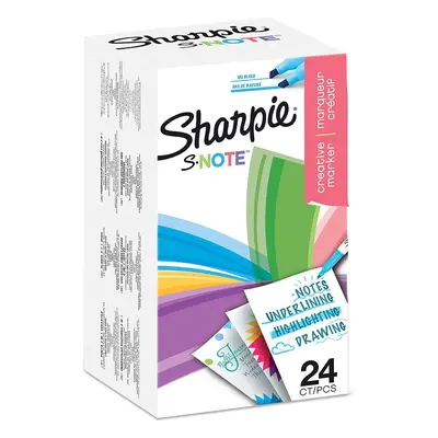 Sharpie S-Note Creative Colouring Marker Pens | Highlight, Write, Draw & More | Assorted Colours