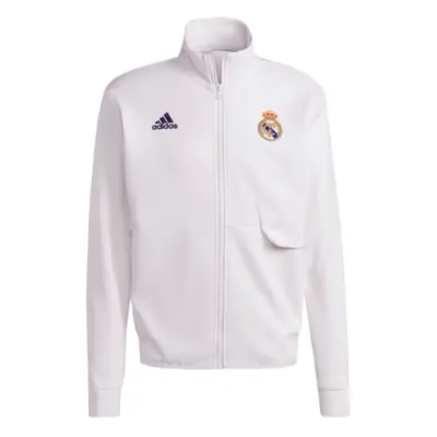 (XL) Real Madrid Anthem Jacket (White)