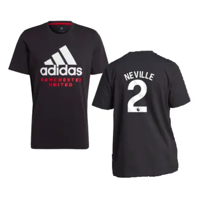 (XXL) Man Utd DNA Graphic Tee (Black) (Neville 2)