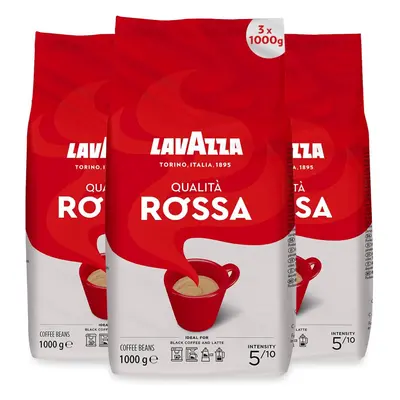 Lavazza Qualita Rossa Coffee Beans 1kg (3 Bags)