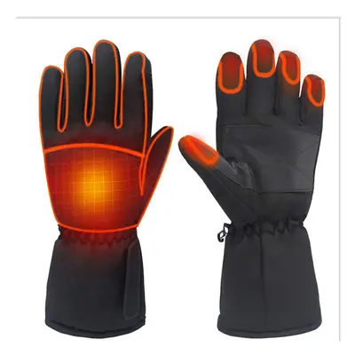 1 Pair Electric Battery Heated Gloves Touchscreen Waterproof Thermal Heat Gloves Electric Heatin