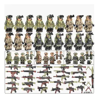 (Russian-Ukrainian Special Forces) pcs Military Special Forces Minifigure Building Blocks