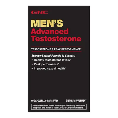 GNC Men's Advanced Testosterone Formula, Capsules, Supports Healthy Testosterone Levels and Male