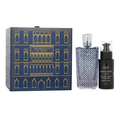 The Merchant Of Venice - Venetian Blue Coffret: Eau De Parfum Spray 100ml/3.4oz + After Shave 50