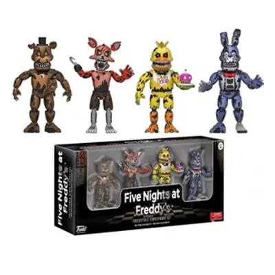 (Nightmare 5.5cm) Security Breach Action Figures Movable Joints Bonnie Foxy Freddy Chica