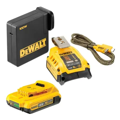 DeWalt DCB094D1 18v XR USB Power Delivery Charging Kit With - 1x 2ah XR Battery