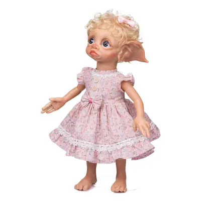 (as the picture) Npk 40cm Fairy Baby Very Soft Cloth Doll Bath Toy Lifelike Real Soft Touch Bath