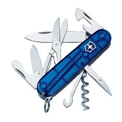 Victorinox VICJELCLIBLB Climber Swiss Army Knife Translucent Blue Blister Pack