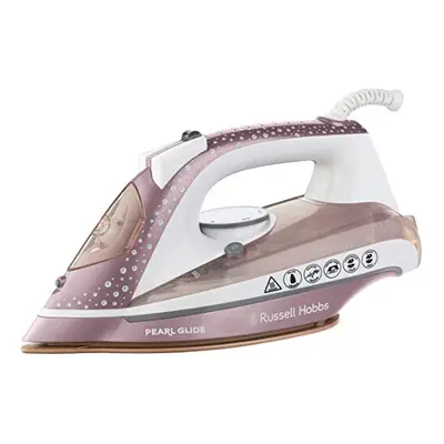 Russell Hobbs Pearl Glide Steam Iron, Pearl Infused Ceramic Soleplate for smoother glide, 315ml 