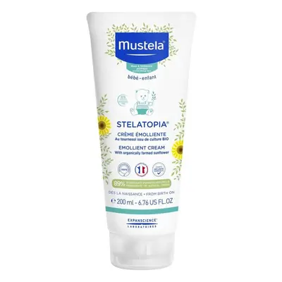 Mustela Stelatopia Emollient Cream Natural Avocado & Sunflower 6.76 fl oz, 200mL