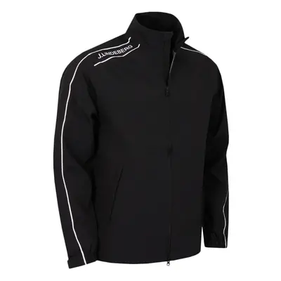 (M, Black) J.Lindeberg Mens Theo Waterproof Windproof Golf Rain Jacket