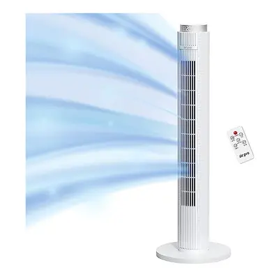 Air Pro Smart 38" Tower Fan- Oscillating Bladeless Fan with Remote - Tall Compact Speeds Quiet C