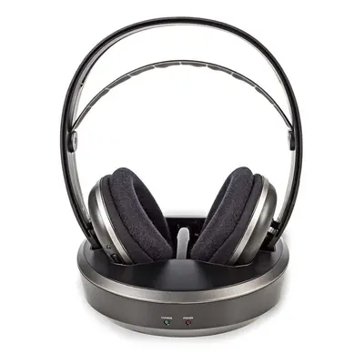 RF Wireless Over-Ear Headphones & Charge Base Station (Radio Frequency)