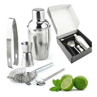 5pc Manhattan Stainless Steel Cocktail Shaker Set