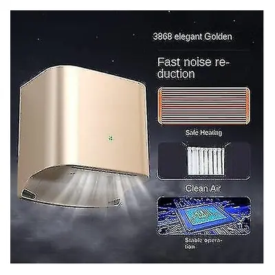 (3868gold) Commercial Hand Dryer, Automatic Environmental Protection High-speed Abs Hand Dryer