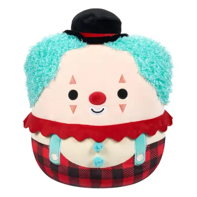 Squishmallows Original 12-Inch Ukee Clown with Teal Hair and Black Bowler Hat - Official Jazware