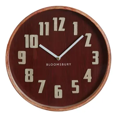 Vitus Red Grain Small Wall Clock