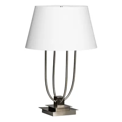 Premier Housewares Adjustable Satin Nickel Finish Table Lamp/ Led Office Reading Lamp/ w45 x d45