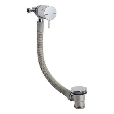 Bathroom Bath Filler With Control Valve & Sprung Waste & Overflow