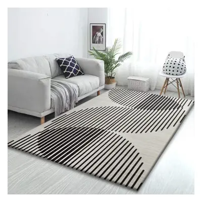 (JETT, 160cm x 230cm (5ft 2" x 7ft 5")- Area Rug/Carpet) Non Slip Area Rugs Printed Geometric Ca