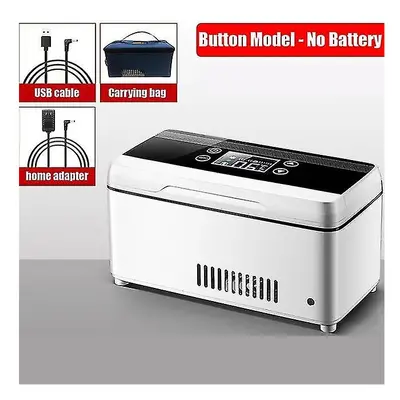 (Button Model) Lnsulin Refrigerator Usb Rechargeable Car Mini Portable Travel Household Small Re