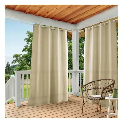 TOWN & COUNTRY BASICS Cabana Solid Heavyweight Indoor Outdoor Curtains Light Filtering Opacity w