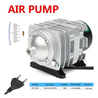 (as the picture, 30W 55L/min) Air Pump Aerator 25w/30w/35w/45w Electromagnetic Air Compressor Aq